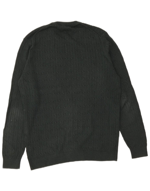 Massimo Dutti muški pulover s okruglim izrezom XL od zelenog pamuka