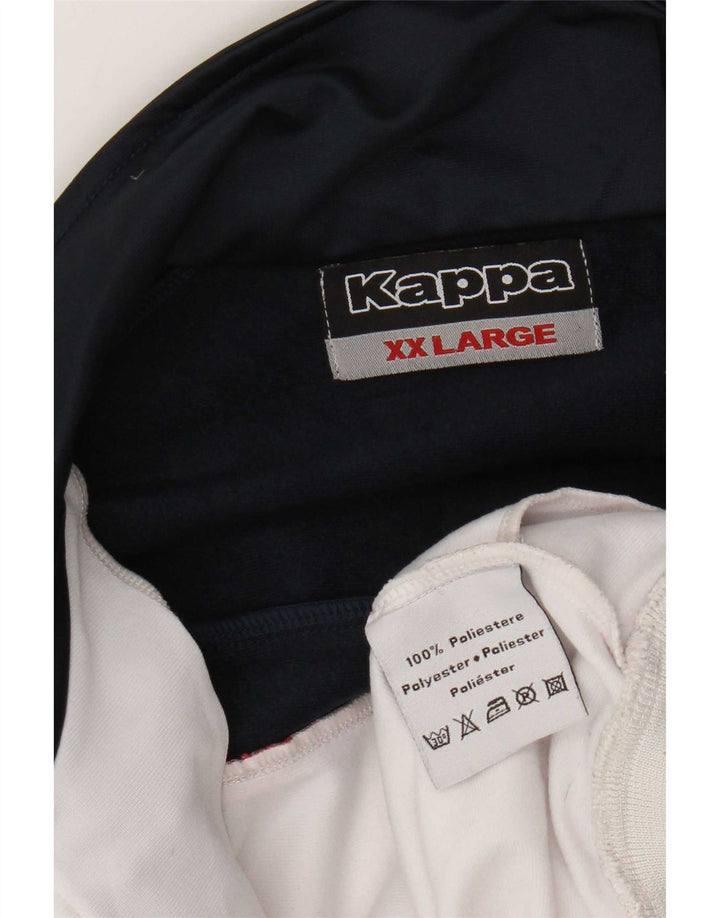 Kappa muška gornja jakna trenirke 2XL bijeli poliester u boji