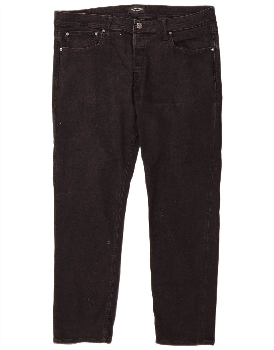 Jack & Jones muške uske traperice W38 L32 crni pamuk