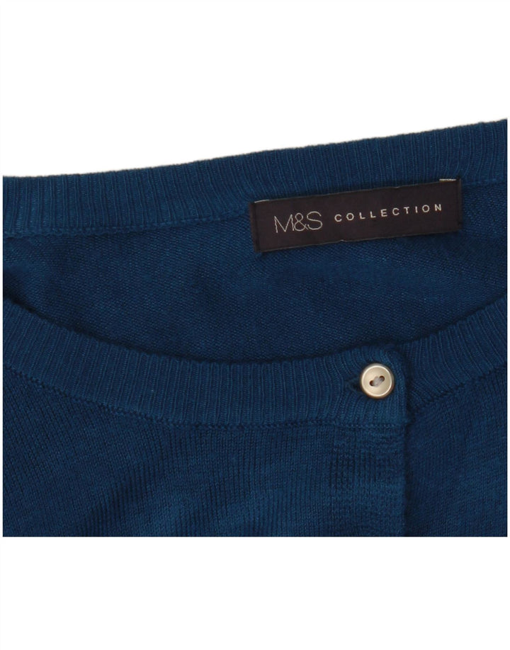 Marks & Spencer ženski kardigan pulover UK 18 XL plavi