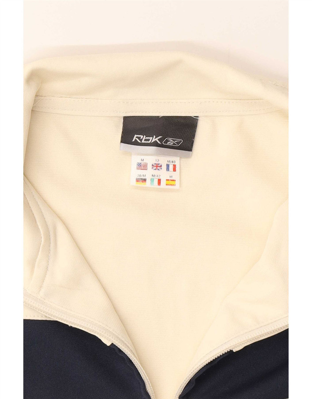 Reebok ženska gornja jakna za trenirku UK 12 Medium Off White Colourblock