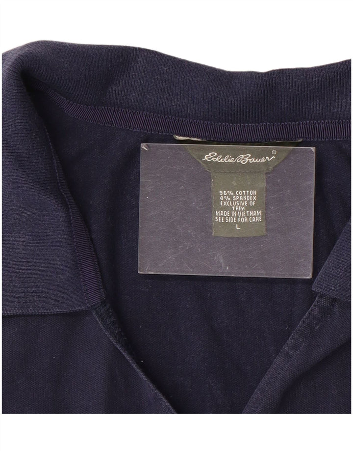Eddie Bauer Ženski gornji dio bluze bez rukava UK 14 Veliki tamnoplavi pamuk