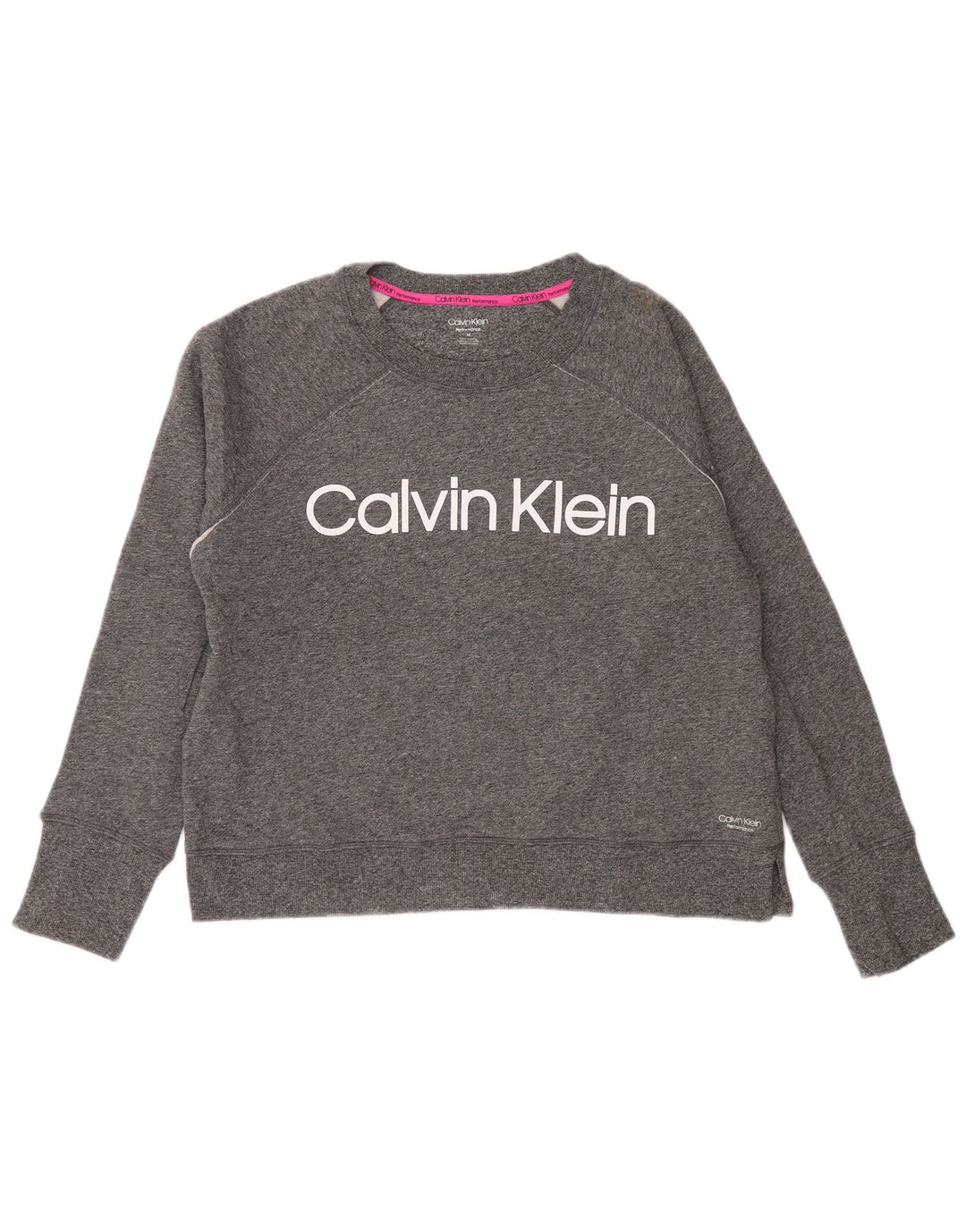 CALVIN KLEIN Ženska majica s kratkim rukavima UK 14 srednje siva