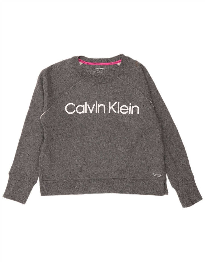CALVIN KLEIN Ženska majica s kratkim rukavima UK 14 srednje siva