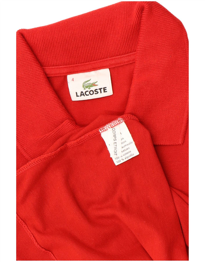 LACOSTE muška polo majica veličine 4 srednje crvene pamučne boje