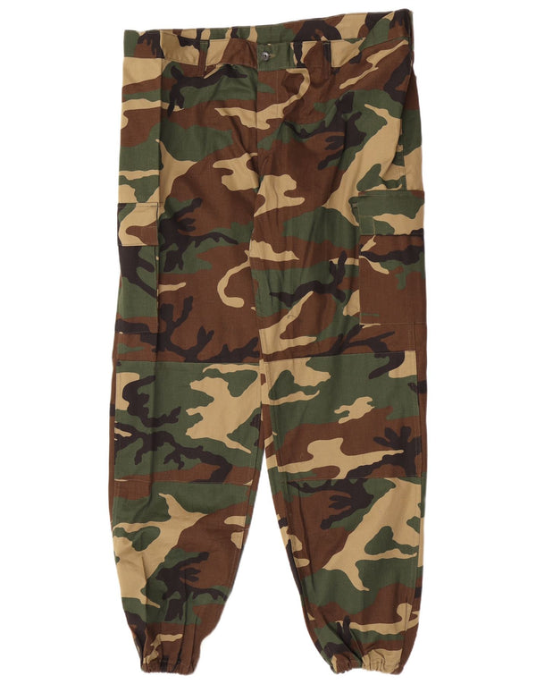 Vintage muške joggers Cargo hlače EU 54 2XL W42 L31 kaki kamuflažna vojska