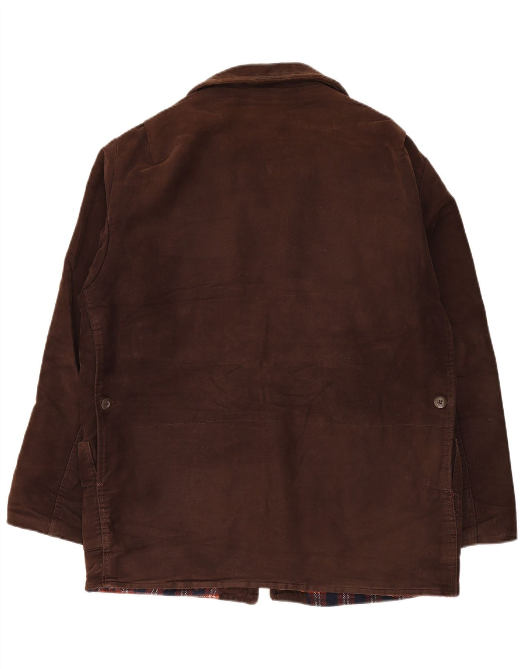 Vintage muška vjetrovka jakna IT 54 2XL smeđi pamuk u blokovima boja