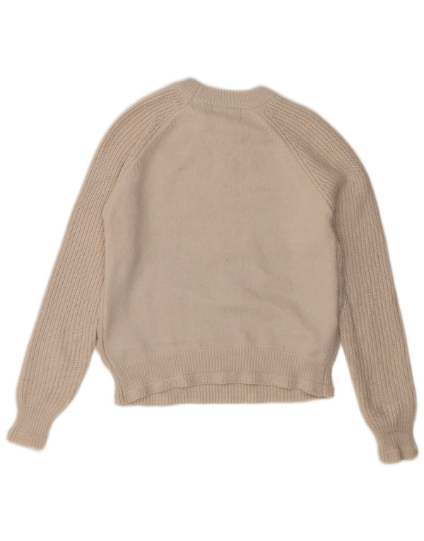 Marks & Spencer ženski džemper s okruglim izrezom UK 6 XS Off White