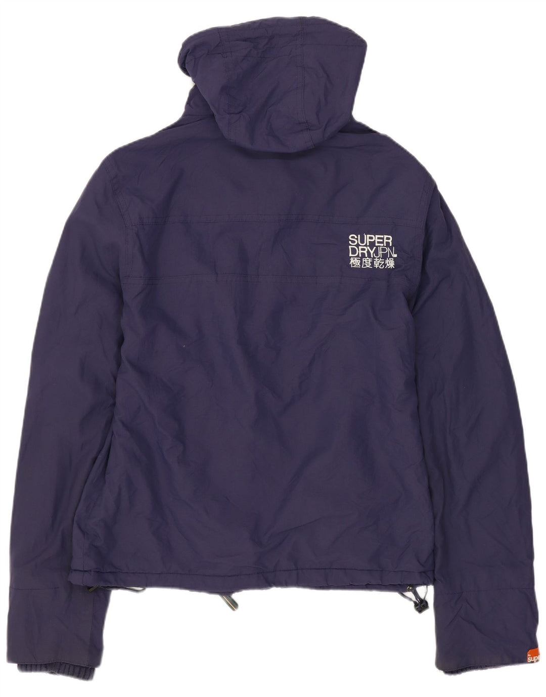 SUPERDRY ženska vjetrovka s kapuljačom UK 14 srednje tamnoplavi najlon