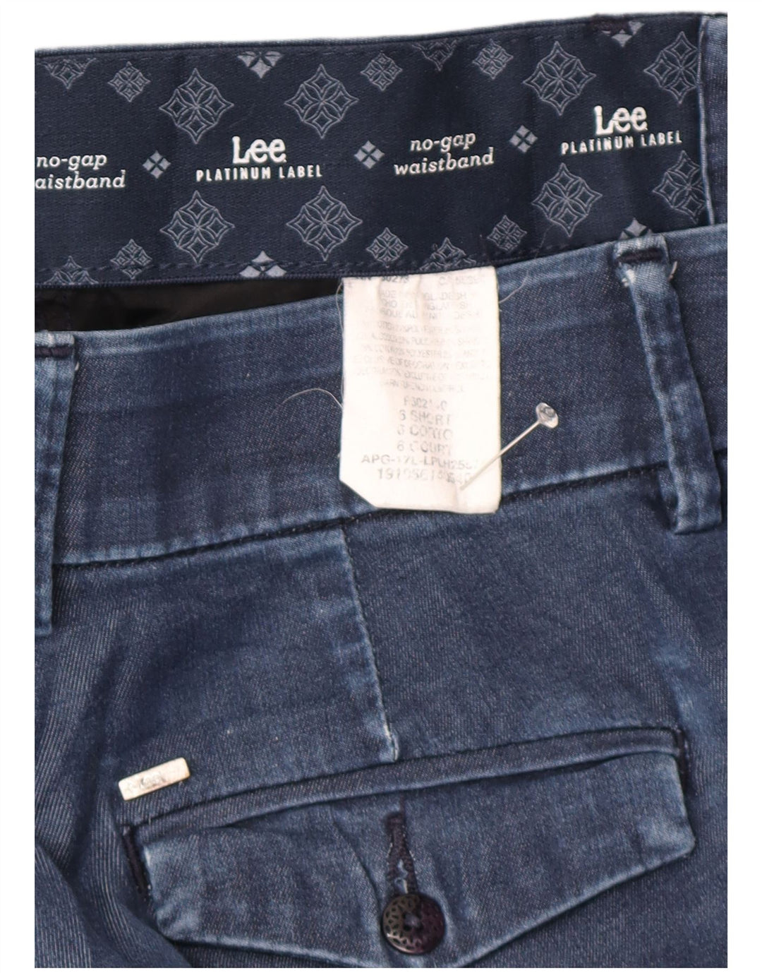 LEE ženske ravne traperice Platinum Label US 6 srednje W30 L30 plavi pamuk