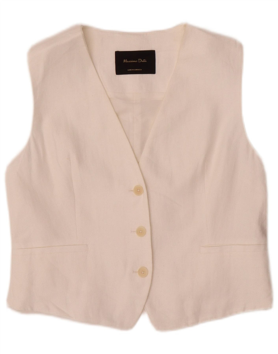 Massimo Dutti Ženski prsluk UK 12 Medium White Cotton
