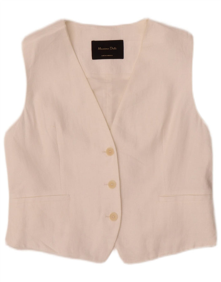 Massimo Dutti Ženski prsluk UK 12 Medium White Cotton