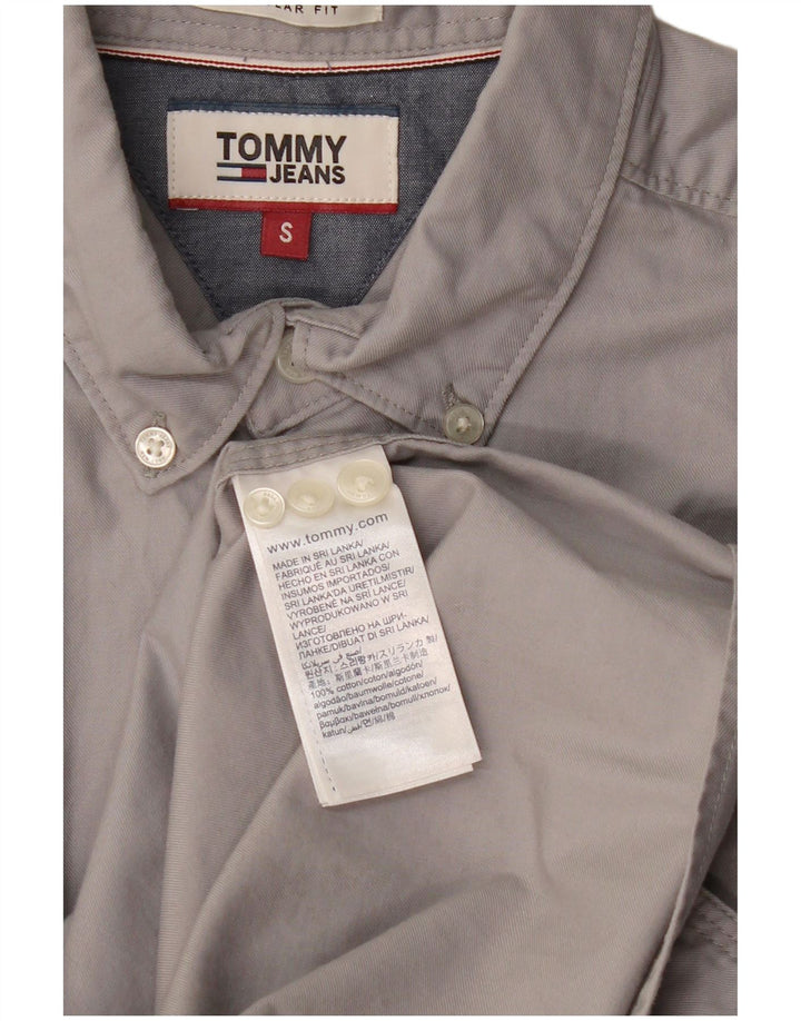 TOMMY HILFIGER Muška majica standardnog kroja Mala siva pamučna
