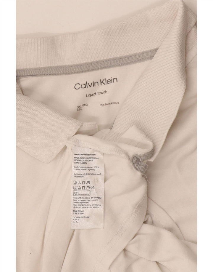 Calvin Klein muška polo majica 2XL bijeli pamuk