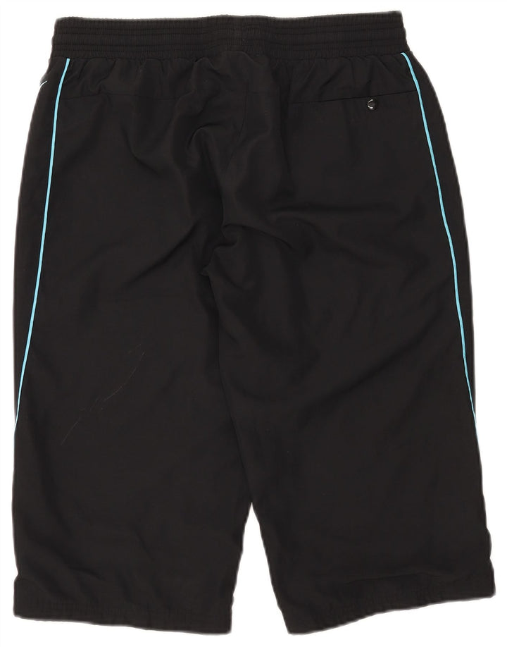 NIKE ženske sportske kratke hlače bermuda UK 12/14 srednji crni poliester