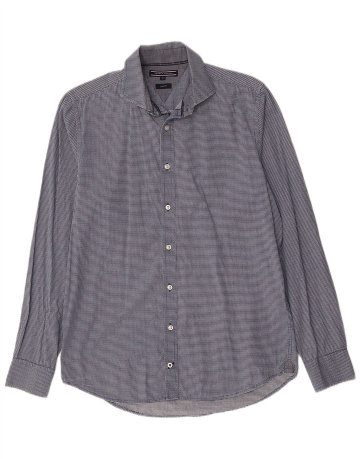 TOMMY BAHAMA Muška uska košulja Srednje plavi karirani pamuk