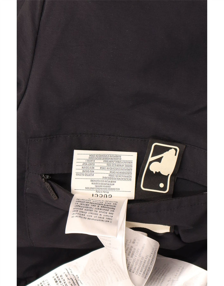 Gucci muški grafički podstavljeni kaput s kapuljačom IT 46 veliki crni poliamid