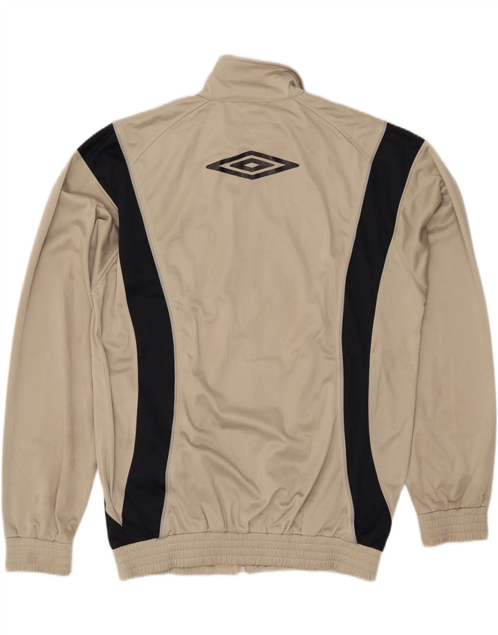 UMBRO Mens Tracksuit Top Jacket UK 44/46 XL Beige Colourblock Polyester Vintage Umbro and Second-Hand Umbro from Messina Hembry 
