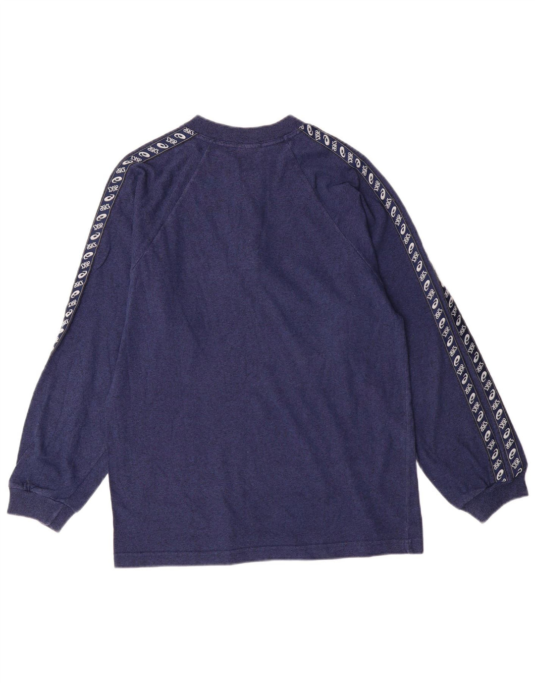 Asics muška majica dugih rukava srednje tamnoplave boje pamuka