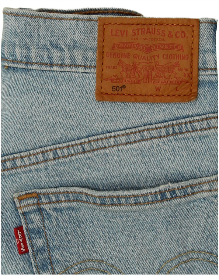 LEVI'S ženske 501 traper kratke hlače W28 srednje plave