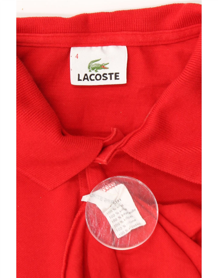 Lacoste muška polo majica veličine 4, srednje crveni pamuk