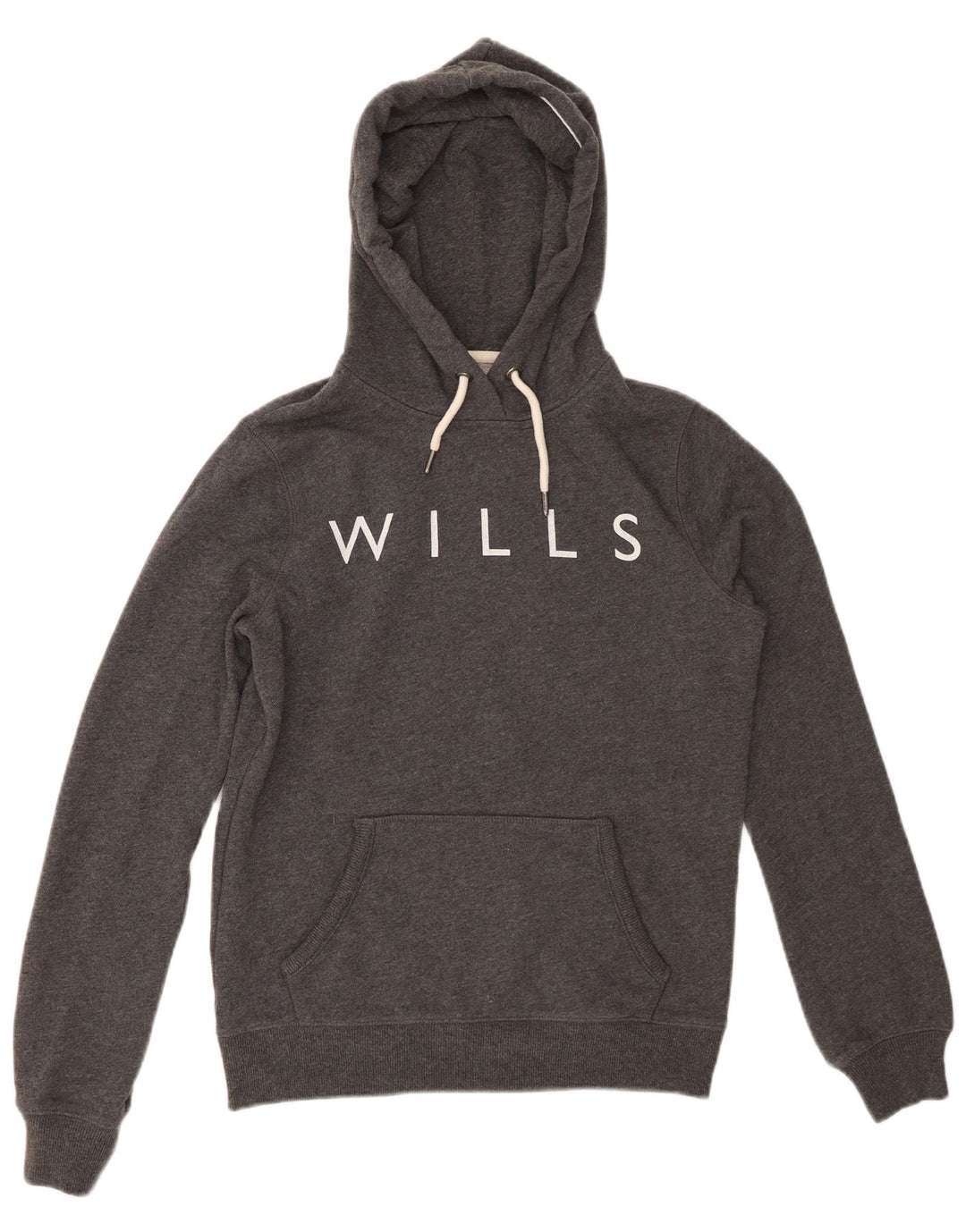 JACK WILLS Ženska majica s kapuljačom s kapuljačom s grafičkim motivima UK 8 Mala siva pamuk