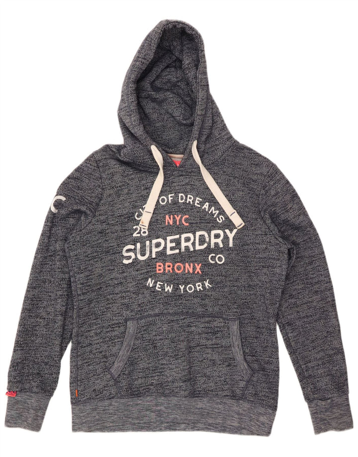 SUPERDRY Ženska majica s kapuljačom Bronx Graphic UK 16 Large Grey Flected