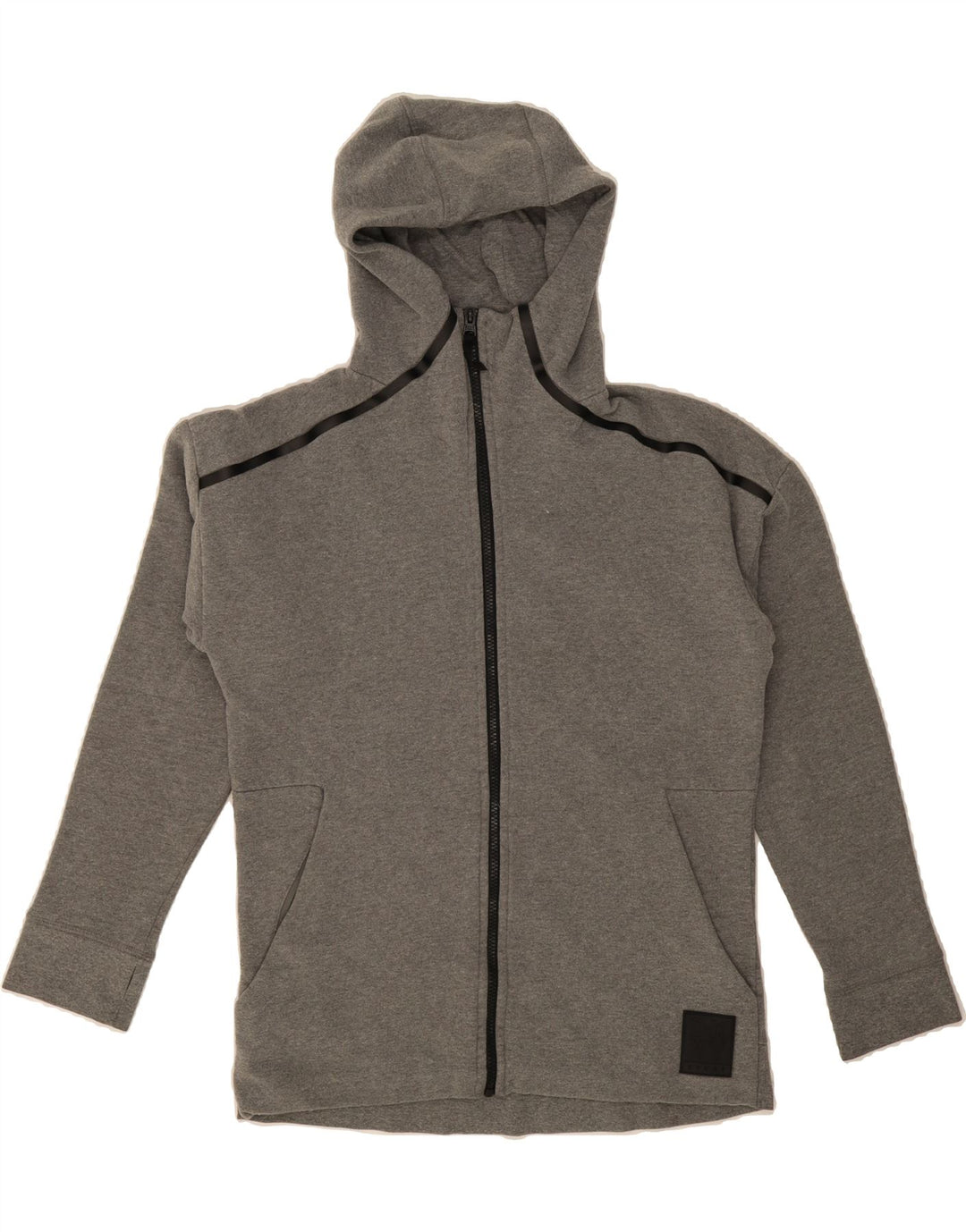 DKNY Mens Zip Hoodie Sweater Small Grey Cotton Vintage Dkny and Second-Hand Dkny from Messina Hembry 