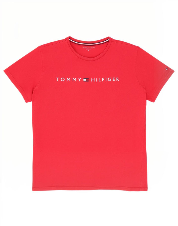 Tommy Hilfiger Muška majica kratkih rukava s grafičkim motivima XL crvena