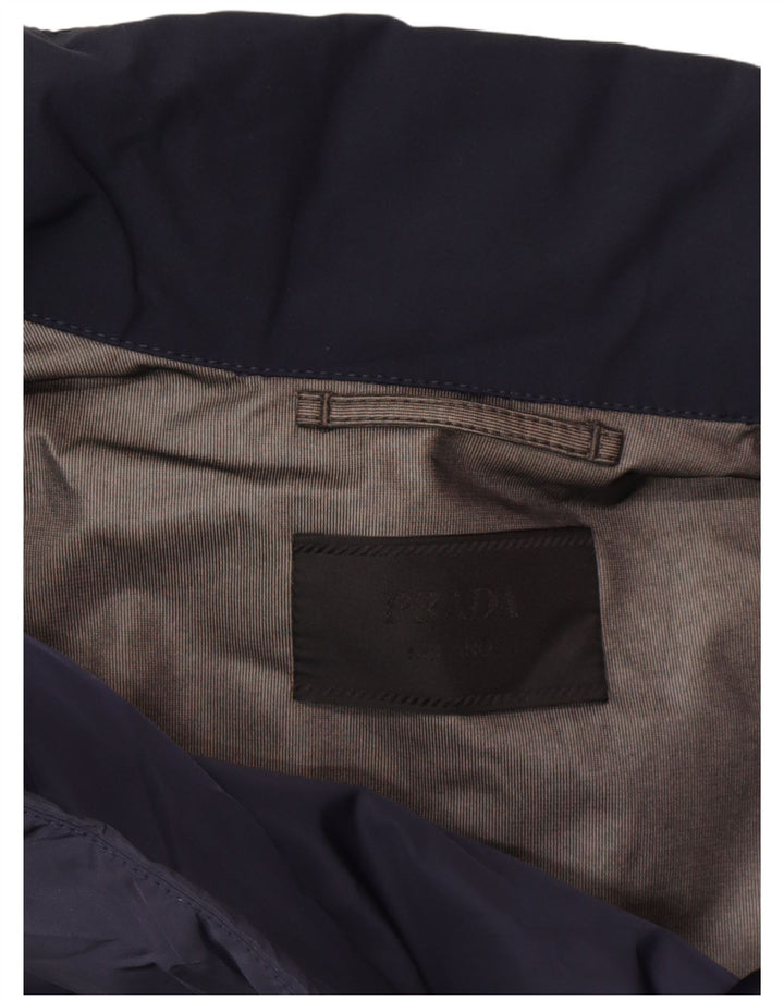 PRADA muška vjetrovka jakna IT 52 XL tamnoplava poliester klasična