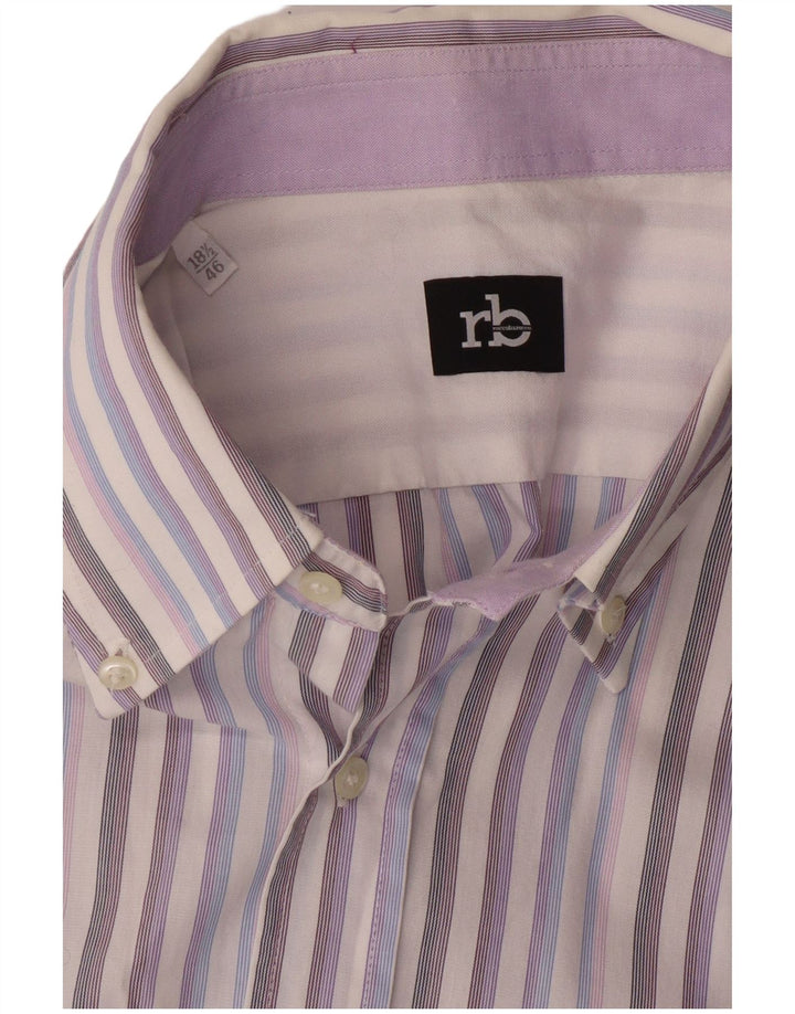 Roccobarocco muška košulja veličina 46 18 1/2 XL na višebojne pruge