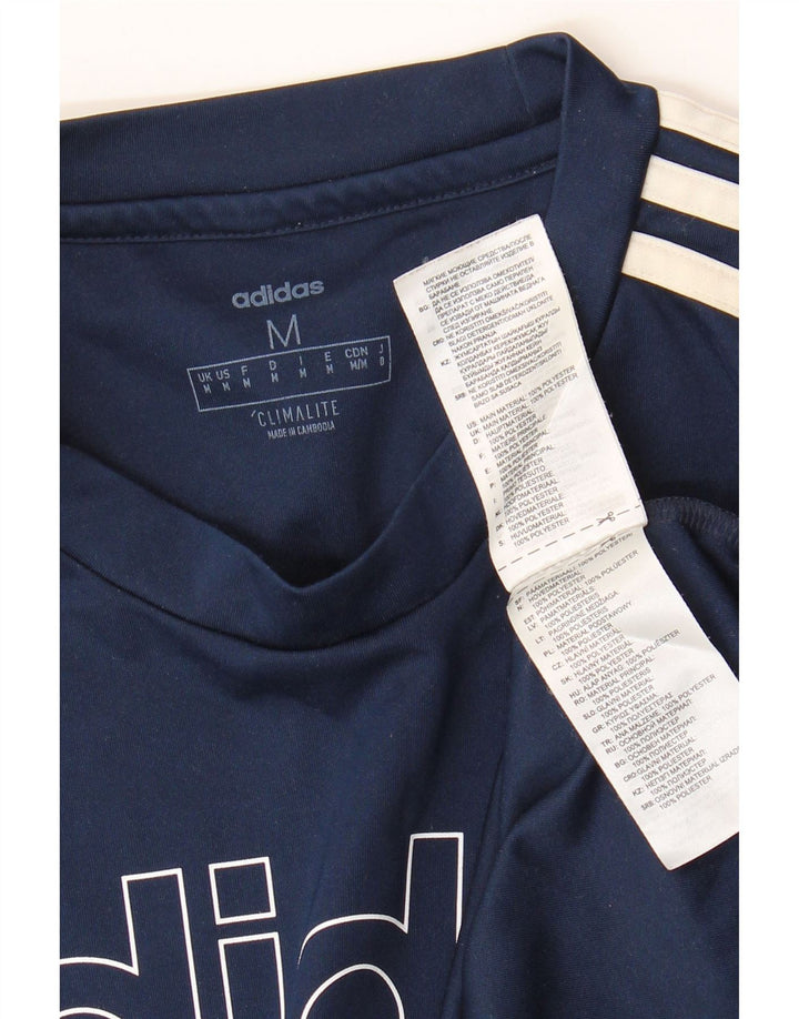 Adidas muška majica s grafičkim motivima srednje tamnoplavi poliester