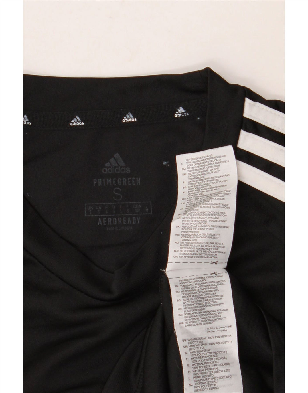 ADIDAS muška Aeroready majica kratkih rukava, mali crni poliester