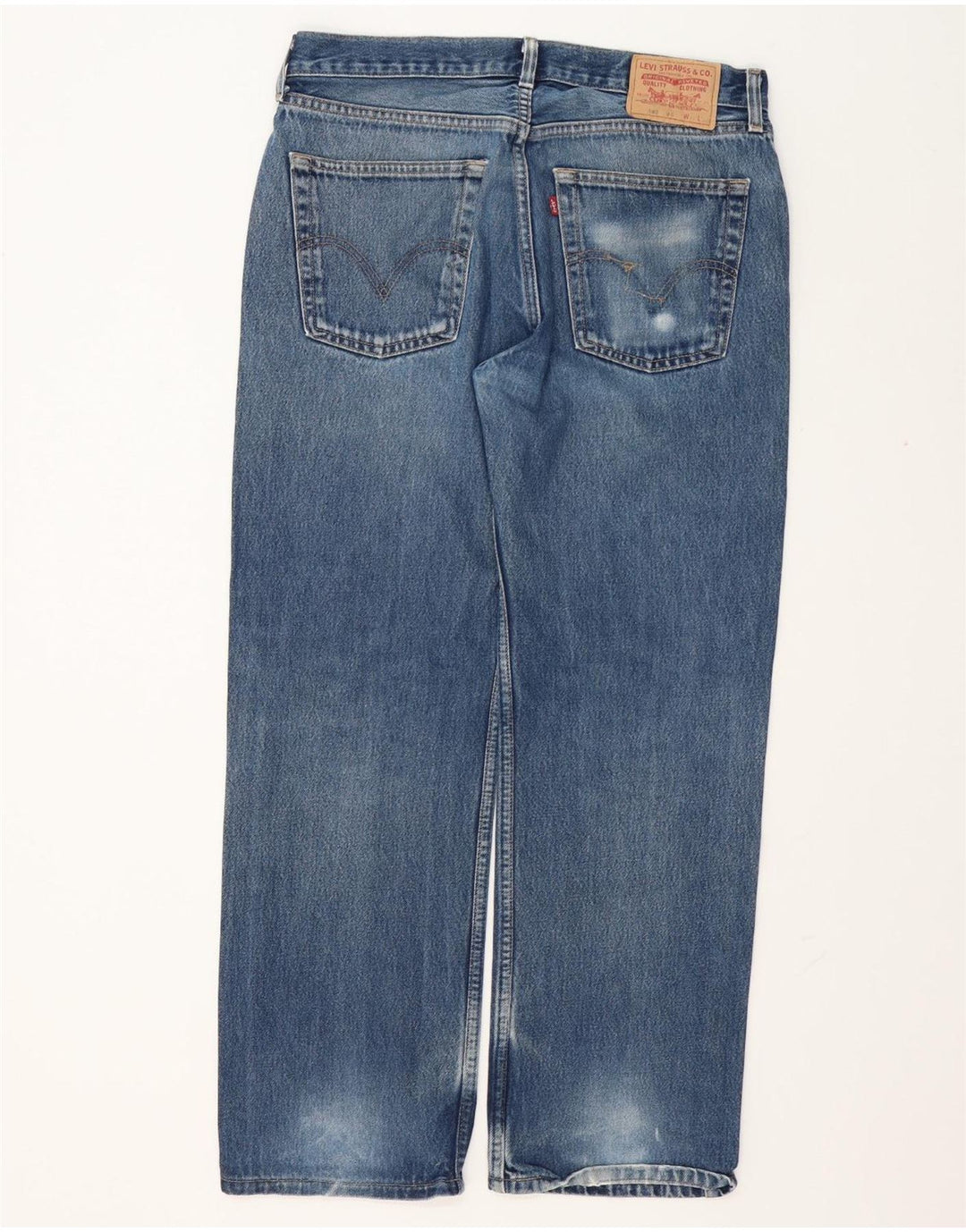 Levi's muške 582 ravne traperice W34 L30 plavi pamuk