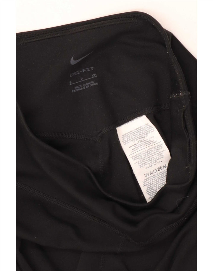 Nike Ženske Dri Fit Leggings UK 8 Male crne poliesterske