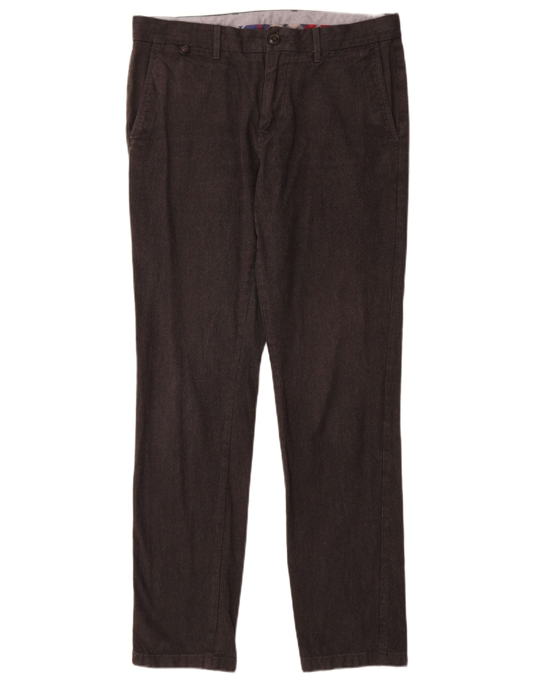 TOMMY HILFIGER Muške uske chino hlače W32 L32 Sivi pamuk