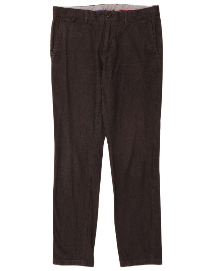 TOMMY HILFIGER Muške uske chino hlače W32 L32 Sivi pamuk