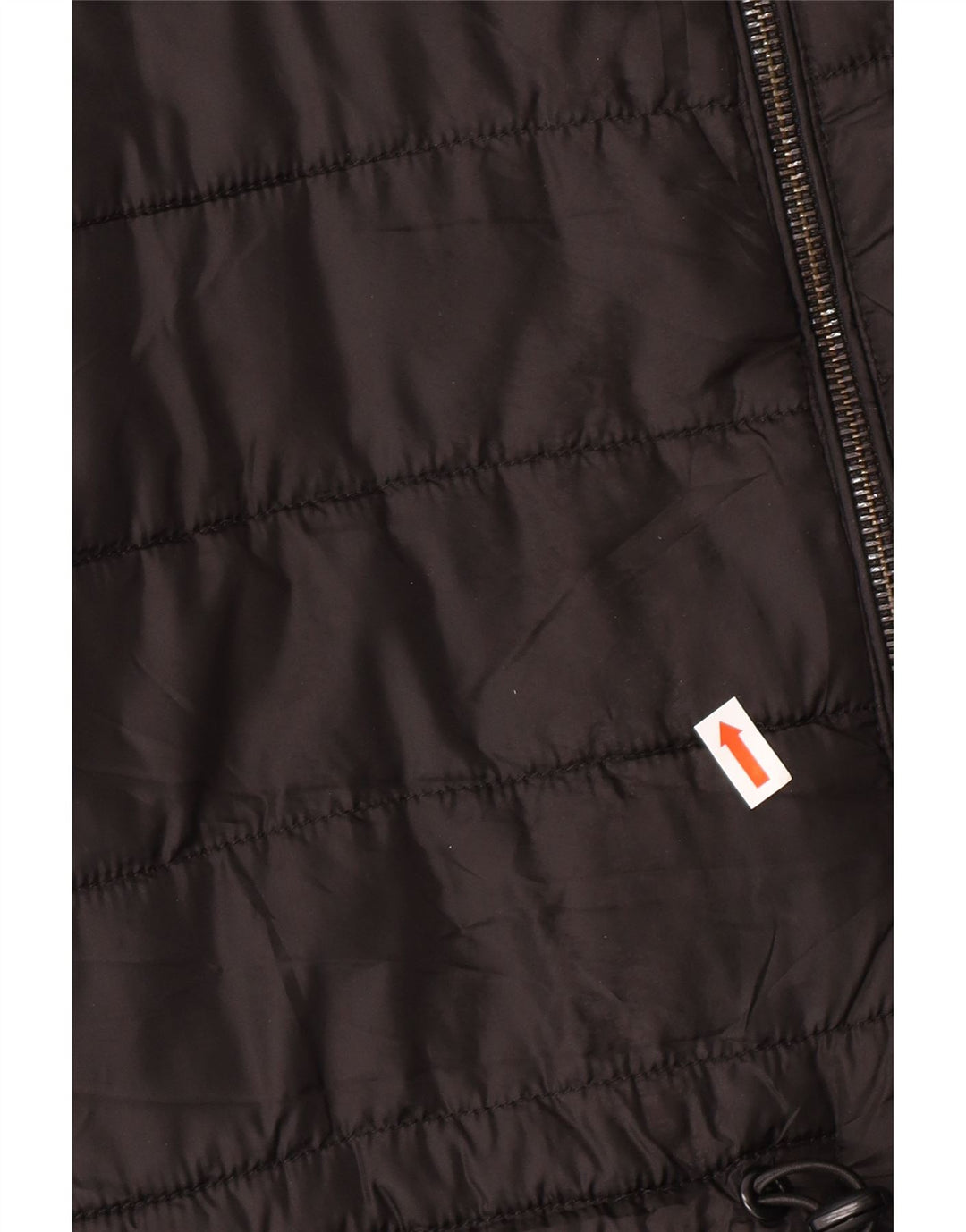 ZARA ženska podstavljena jakna s kapuljačom UK 10, mali crni poliester