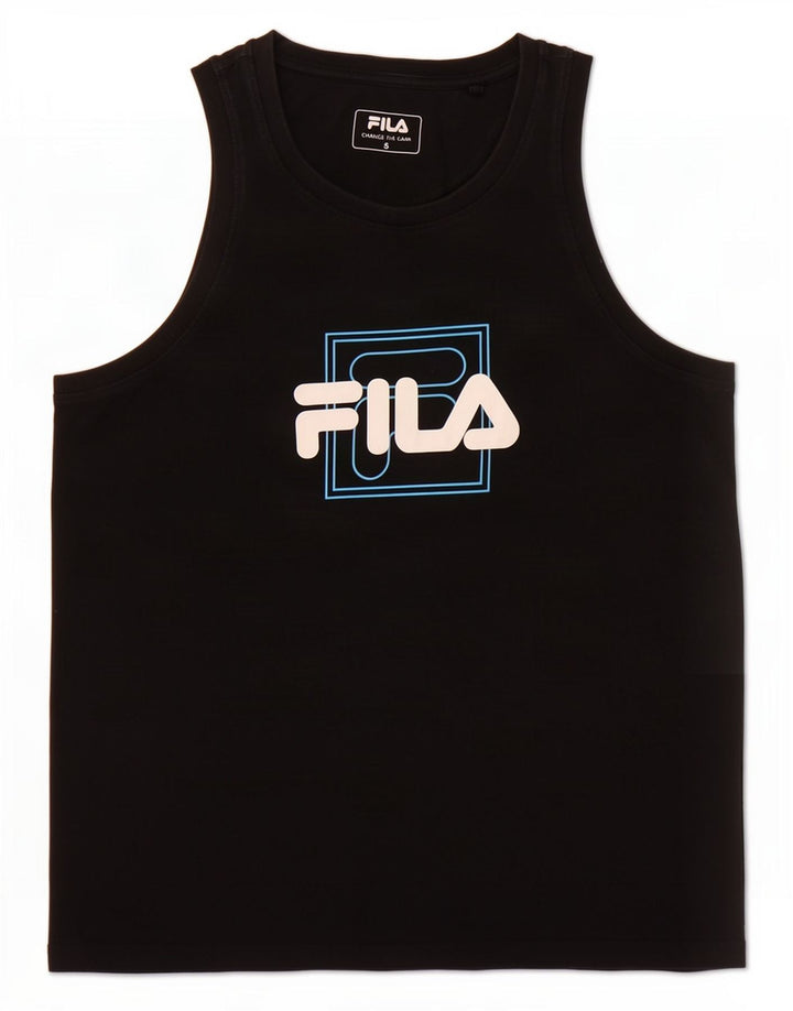 Fila Ženski grafički prsluk Top UK 10 Small Black