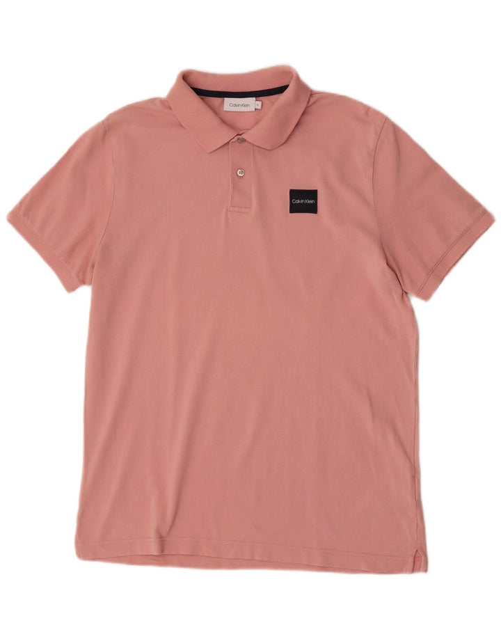 Calvin Klein muška polo majica Srednje ružičasti pamuk