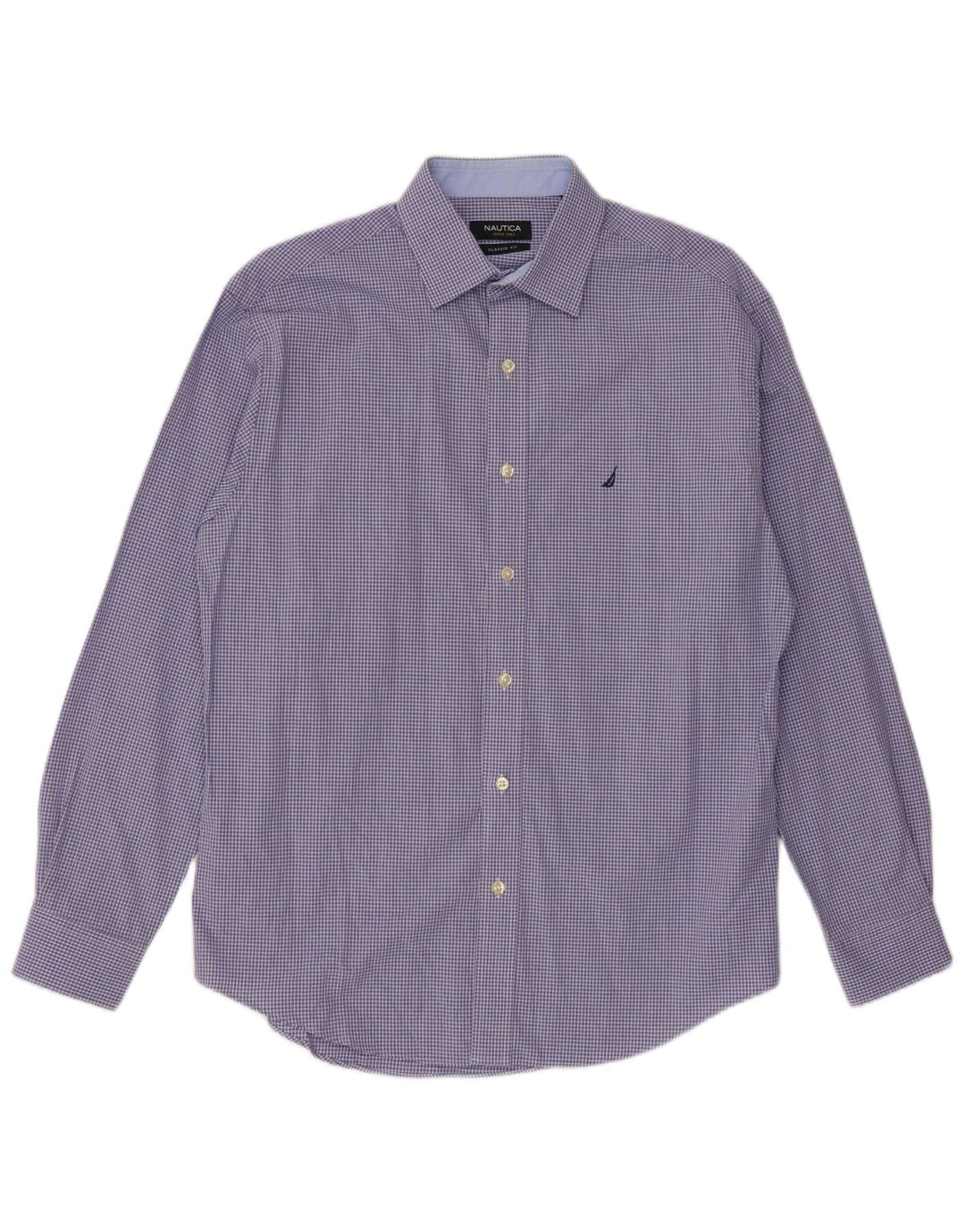 NAUTICA Klasična muška košulja veličine 15, pamuk srednje plave boje