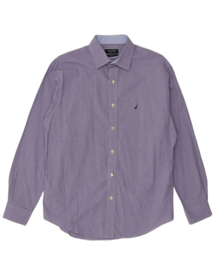 NAUTICA Klasična muška košulja veličine 15, pamuk srednje plave boje