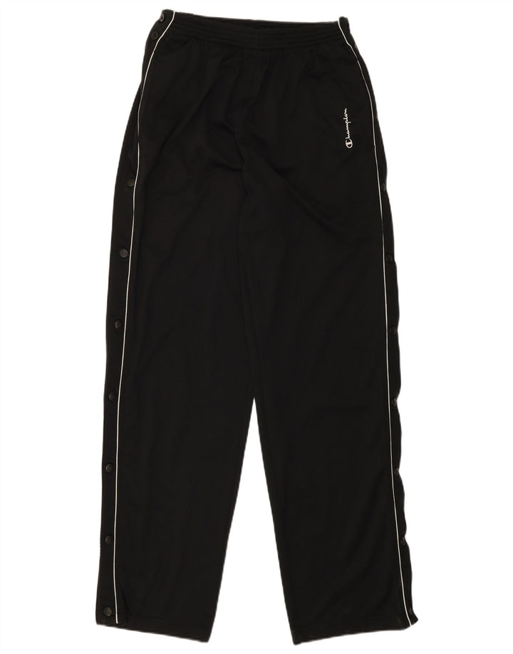 CHAMPION Womens Tracksuit Trousers UK 14 Large  Black Polyester