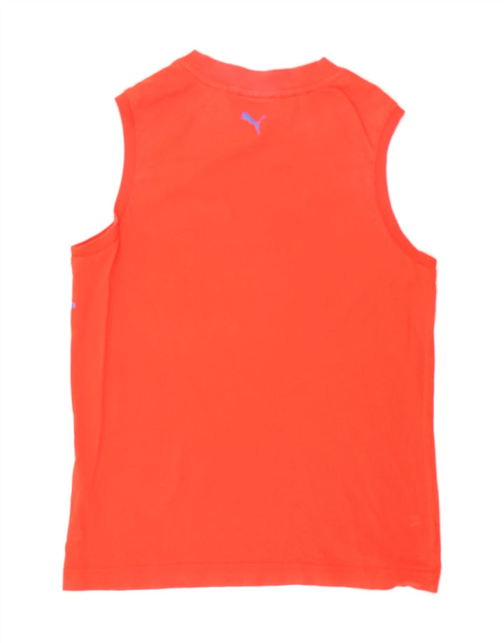 PUMA Boys Graphic Vest Top 11-12 Years Red Cotton Vintage Puma and Second-Hand Puma from Messina Hembry 