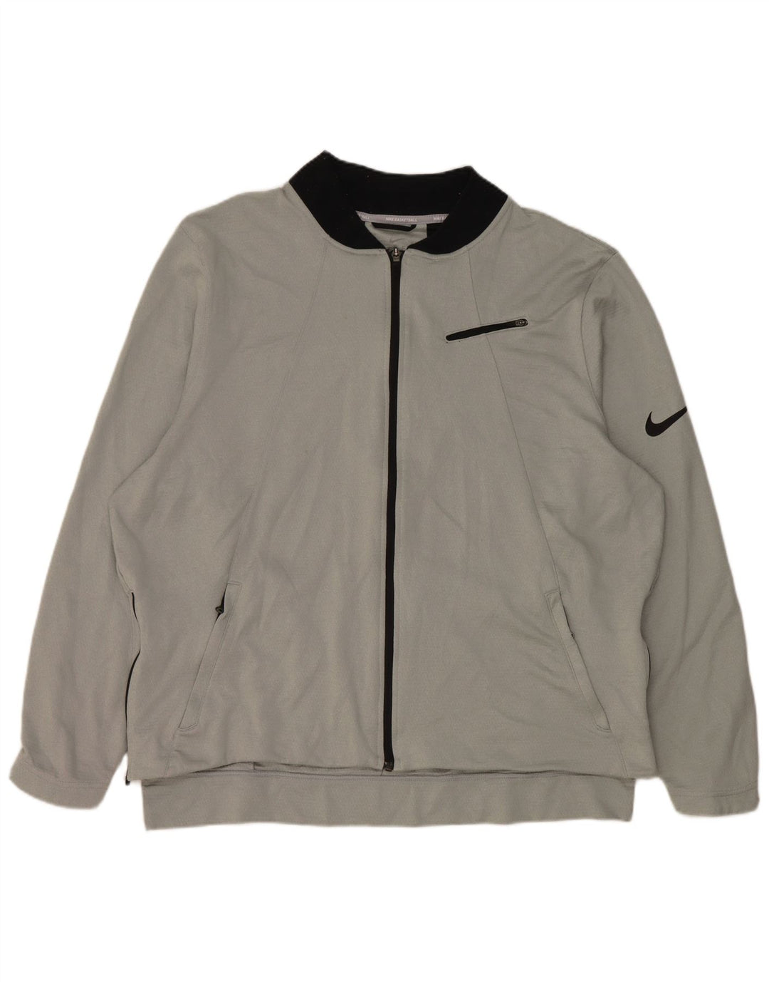 Nike Dri Fit gornja jakna za trenirku 2XL sivi poliester