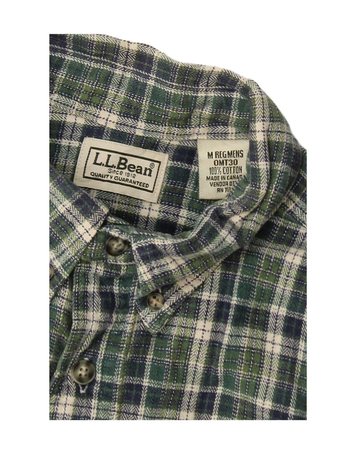 L.L.Bean muška flanelska košulja srednje zelene karirane boje