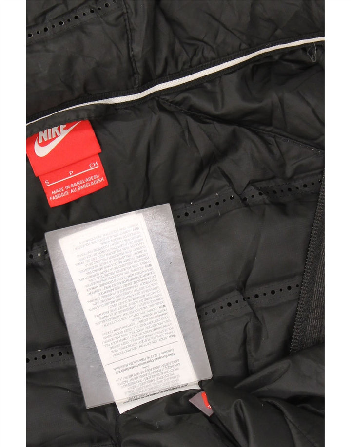 NIKE ženska velika vjetrovka s kapuljačom UK 10 Mali sivi poliester