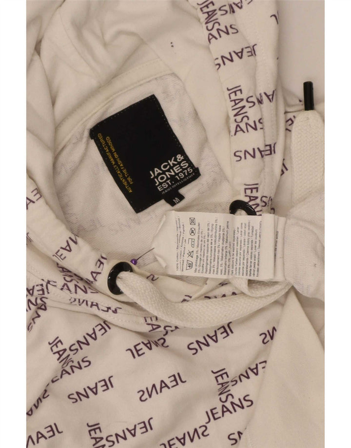Jack & Jones muška majica s kapuljačom srednje veličine, bijeli pamuk