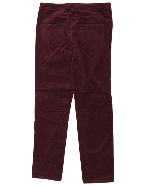 Marks & Spencer ženske hlače od samta visokog struka UK 16 Large W32 L31 Pur