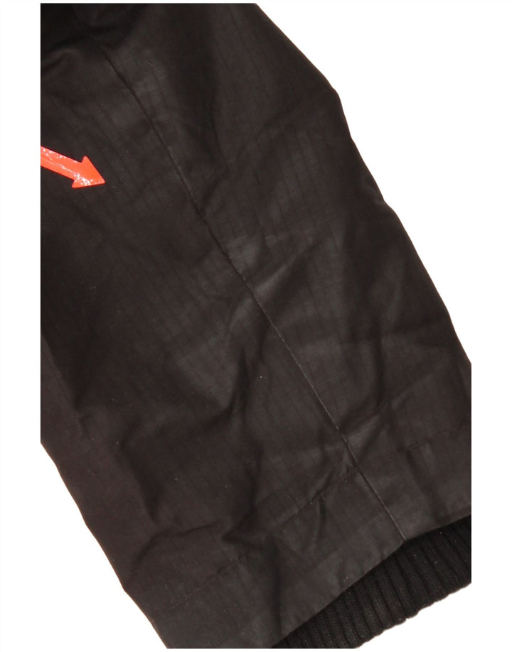 Superdry ženska jakna vjetrovka s kapuljačom UK 14 veliki crni poliester